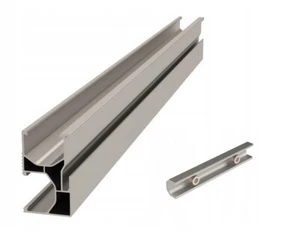 Perfil de aluminio panel solar fotovoltaico carril de montaje conector carril aluminio solar - Imagen 1 de 4