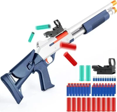 Toy Gun Shotgun Soft Bullet Foam Dart Blaster Shell Ejecting Gift Outdoor Games - Image 1 of 3