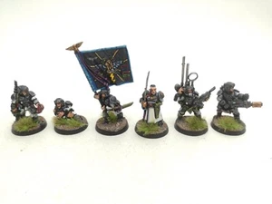 Cadian Command Squad vintage metal painted Imperial Guard 40K Oop Nicely Painted - Picture 1 of 19