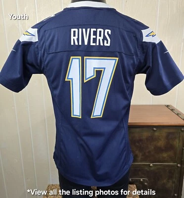 Футболка Chargers Los Angeles River No17 Nike On Field синяя *молодежная* размер L (14–16) - Изображение 1 из 4