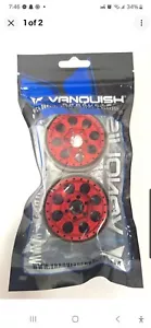 FULL Set 4pc Vanquish Limited Edition 1.9 KMC KM237 Riot Wheels Matte Red - Picture 1 of 7