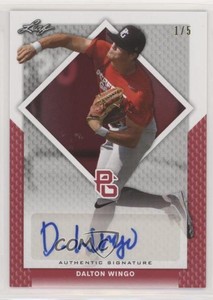 2016 Leaf Perfect Game National Showcase Red /5 Dalton Wingo #BA-201 Auto