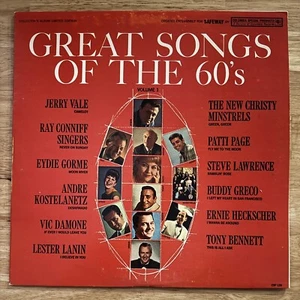 GREAT SONGS OF THE 60's VOLUME 1 LP COLUMBIA SPECIAL PRODUCTS CSP 129 1ST PRESS - Picture 1 of 2