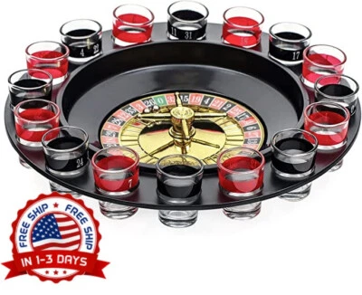 Ruleta de Chupito Juego de Beber Kit Completo 16 piezas Fiesta Divertida Regalo juego Foto 1 de 4