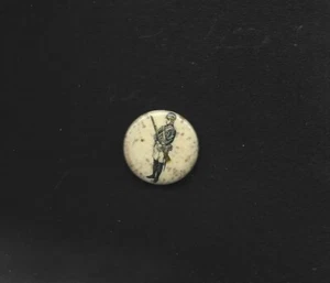 1896 American Pepsin Gum Co. Military Pinback Button - Imagen 1 de 2