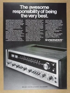 1973 Pioneer SX-828 Stereo Receiver vintage print Ad - Picture 1 of 1