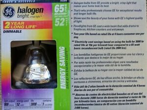 GE 76394 - 52BR30/FL/HIR+ BR30 Halogen Flood Light Bulbs - Lot of 8