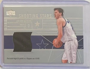 GORDAN GIRICEK 2008 UPPER DECK SHOOTING STARS GAME USED PATCH CROATIAN NBA GUARD - Picture 1 of 2