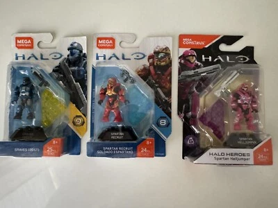 HALO Mega Construx Halo Heroes ODST Graves Spartan Recruit Spartan Helljumper - Image 1 of 4