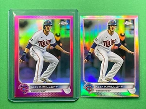 2022 Topps Chrome #105 Alex Kirilloff Magenta Refractor /399 & Silver Lot(2) - Picture 1 of 5