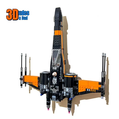 Wall Mount for LEGO Star Wars Poe Dameron's X-Wing Starfighter (set 75102) - Image 1 of 4