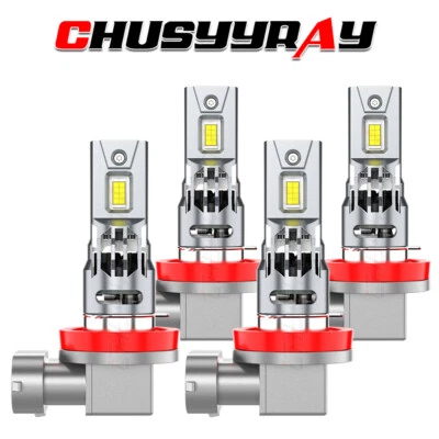 For 2005 2006 2007 Pontiac G6 4PCS H9 H11 LED Headlight Bulbs High Low Beam - Изображение 1 из 4