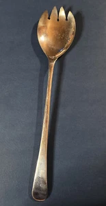 Sheffield England Silver Plate Flatware Salad Server Spork Spoon-Fork Vintage - Picture 1 of 11