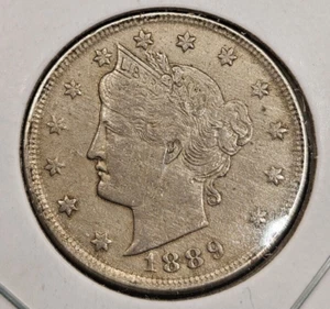 1889 Liberty Head "V" Nickel | ALMOST UNCIRCULATED - Picture 1 of 2