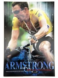 Poster Lancia Armstrong 13x19 Oakley M Frame 2004 Campione Tour De France Ciclismo - Foto 1 di 1