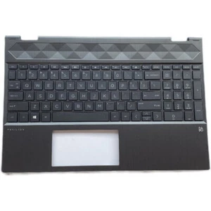 New For HP X360 15-CR Palmrest Upper Case Backlit Keyboard L20849-001 - Afbeelding 1 van 4