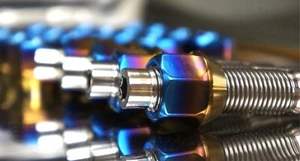 ZAKGEAR 10pack set Titanium 75MM Wheel Stud Conversion Kit 14x1.25 14x1.5 BMW - Picture 1 of 10