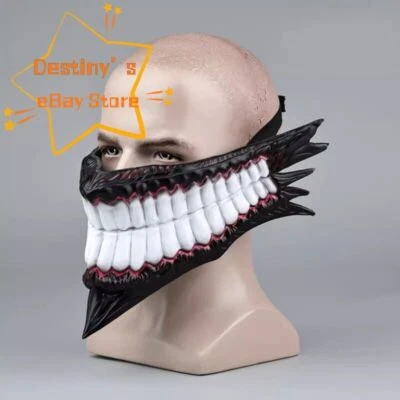 Anime Dandadan Cosplay Props Half Face Soft PVC Mask Halloween Collection Toys - Image 1 of 4