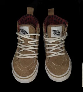 Vans Off the Wall Scotchgard Little BOYS sz 13 - Hi-top Suede Skate Sneakers - Picture 1 of 5