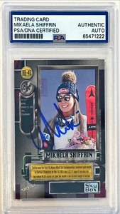 2021 Skybox Metal Universe Mikaela Shiffrin Skiing Signed Auto Card #45 PSA DNA - Picture 1 of 1