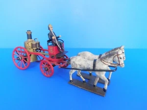 CBG MIGNOT : LES POMPIERS : TRES BELLE et RARE CHAUDIERE SUR VOITURE HIPPOMOBILE - Bild 1 von 9