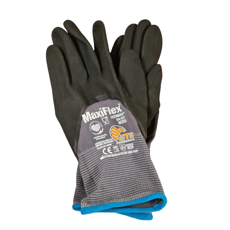 Maxiflex Ultimate Arbeitshandschuhe Montagehandschuhe ATG Nitril Nylon Gr 6 - Bild 1 von 1