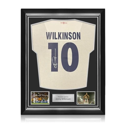 Camiseta de rugby de Inglaterra firmada por Jonny Wilkinson: Wilkinson 10. Marco superior Foto 1 de 4