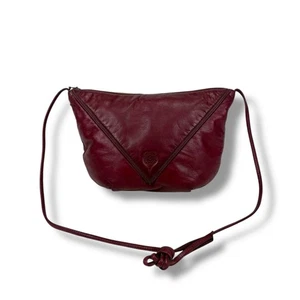 LOEWE Mini Schultertasche Pochette Anagramm Logo rot bordeaux Nappaleder - Bild 1 von 12
