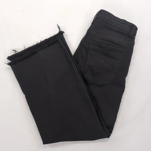 Nobody Denim Milla Jean Super High Rise Wide Leg Cropped Ankles Black 29 Womens - Picture 1 of 14