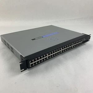 Linksys SRW2048 48 Port 10/100/1000 Gigabit Switch Tested Reset - Picture 1 of 8