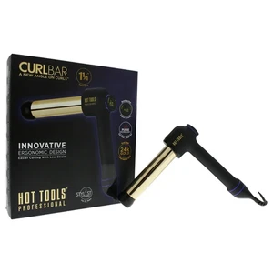 Hot Tools Professional Curl Bar 1.25" Curling Iron, 24k Gold, Innovative Design - Picture 1 of 2