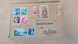 Brief franz. Zone Trier per Einschreiben Gera Thüringen SBZ 1947 gelaufen - Bild 1 von 5