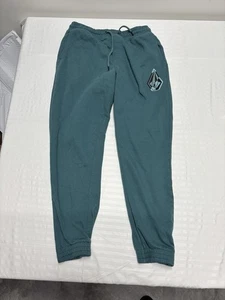 Volcom Just Chill Jogger Sweatpants Moss Olive Green W/Pockets Logo Medium - Picture 1 of 10