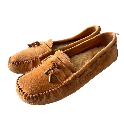 Mocassini da guida UGG 7 5 scamosciati Roni mocassini lana shearling ciabatte scarpe marrone