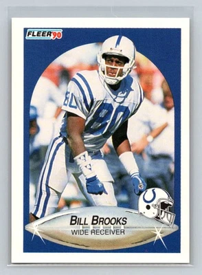 1990 Fleer #229 Bill Brooks Indianapolis Colts Football Card - Image 1 of 2