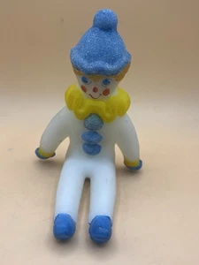 Payaso sentado pintado a mano Fenton con pegatina Fenton original - Imagen 1 de 7