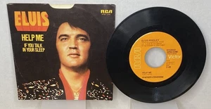 Elvis Presley Help Me / If You Talk In Your Sleep 45 tr/min RCA APBO-0280 avec manchon - Photo 1/8