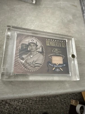 2001 Donruss Classics Paul Molitor Legendary Lumberjacks Bat Relic Brewers - Imagem 1 de 4
