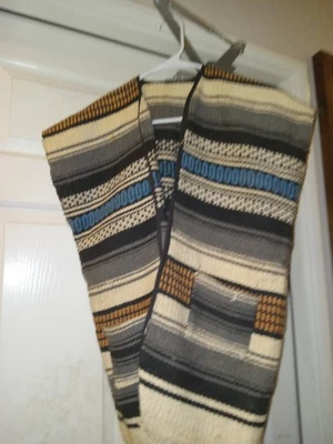 Poncho manta multicolor vintage años 60 28" Foto 1 de 4