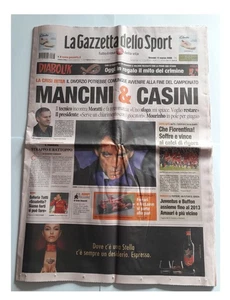 Gazzetta dello Sport 13 Marzo 2008 Mancini Mourinho Totti Diabolik - Picture 1 of 2