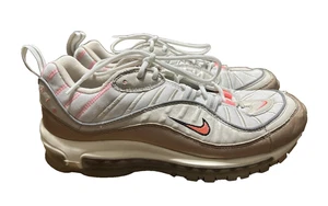 Nike Air Max 98 White Orewood Brown Lava Glow Running CI9907-100 Womens Size 9.5 - Picture 1 of 9