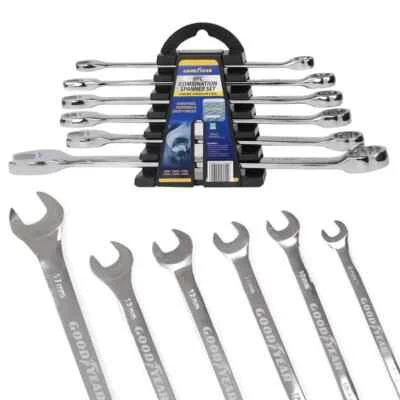 GOODYEAR 6pc Combination Spanner Set – Chrome Vanadium Steel, Hardened - Image 1 of 4