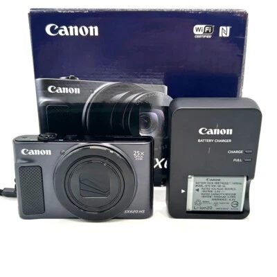 Canon Compact Digital Camera PowerShot SX620 HS Black Power Shot English Used - Image 1 of 4