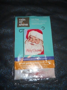 NEW🎄Rain or Shine ~ Christmas Garden Flag ~ (Santa) ~ 12.5" W x 18" H. - Picture 1 of 2
