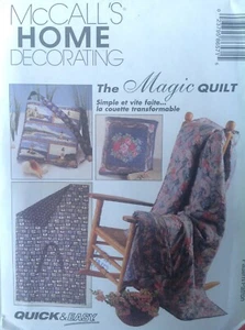 Pattern McCall’s 8657 Home Decorating Magic Quilt, bag, mat - Picture 1 of 2