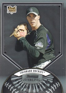 2007 Bowman Sterling Baseball #BS-UJ Ubaldo Jimenez (RC)