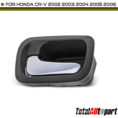 Manija de puerta interior cromada y gris nueva para conductor trasero izquierdo Honda CR-V 2002-2006 Foto 1 de 4