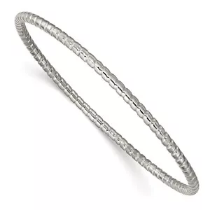 Brazalete Brazalete Acero Inoxidable Pulido y Texturizado 3mm - Imagen 1 de 6