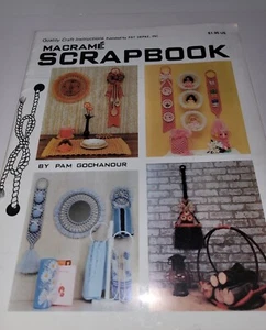 Macrame Scrapbook by Pam Gochanour Patterns Book Vintage 1979 - Picture 1 of 1