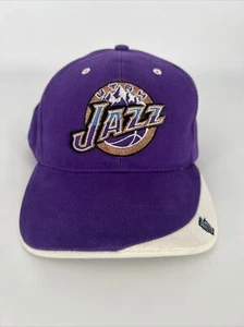 Gorra púrpura Utah Jazz Vintage Twins Enterprise con tirantes - Imagen 1 de 9